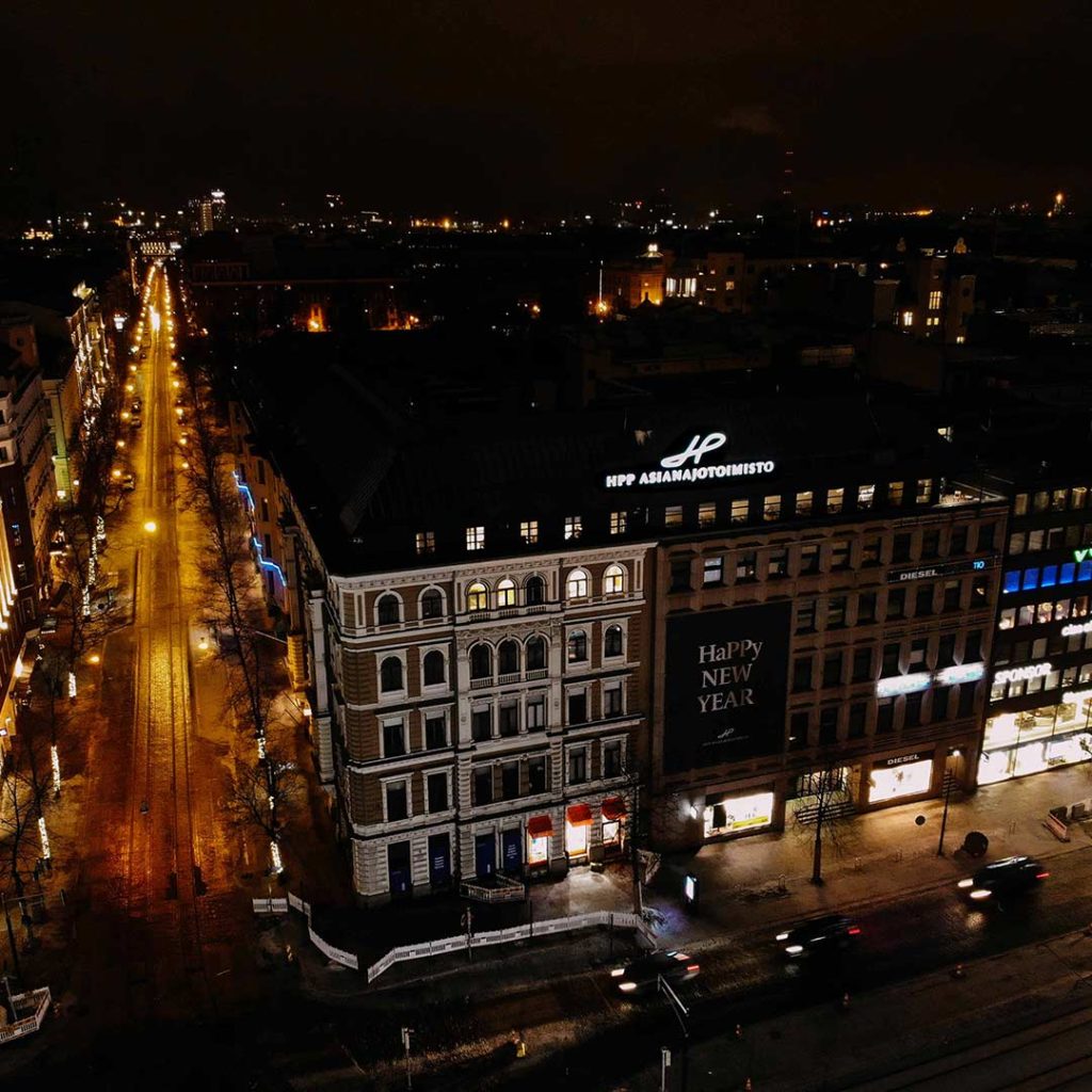 dronekuvaukset helsinki talvella otettu social cocktail